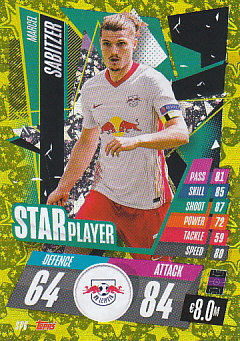 Marcel Sabitzer RB Leipzig 2020/21 Topps Match Attax CL Star Players #SP06